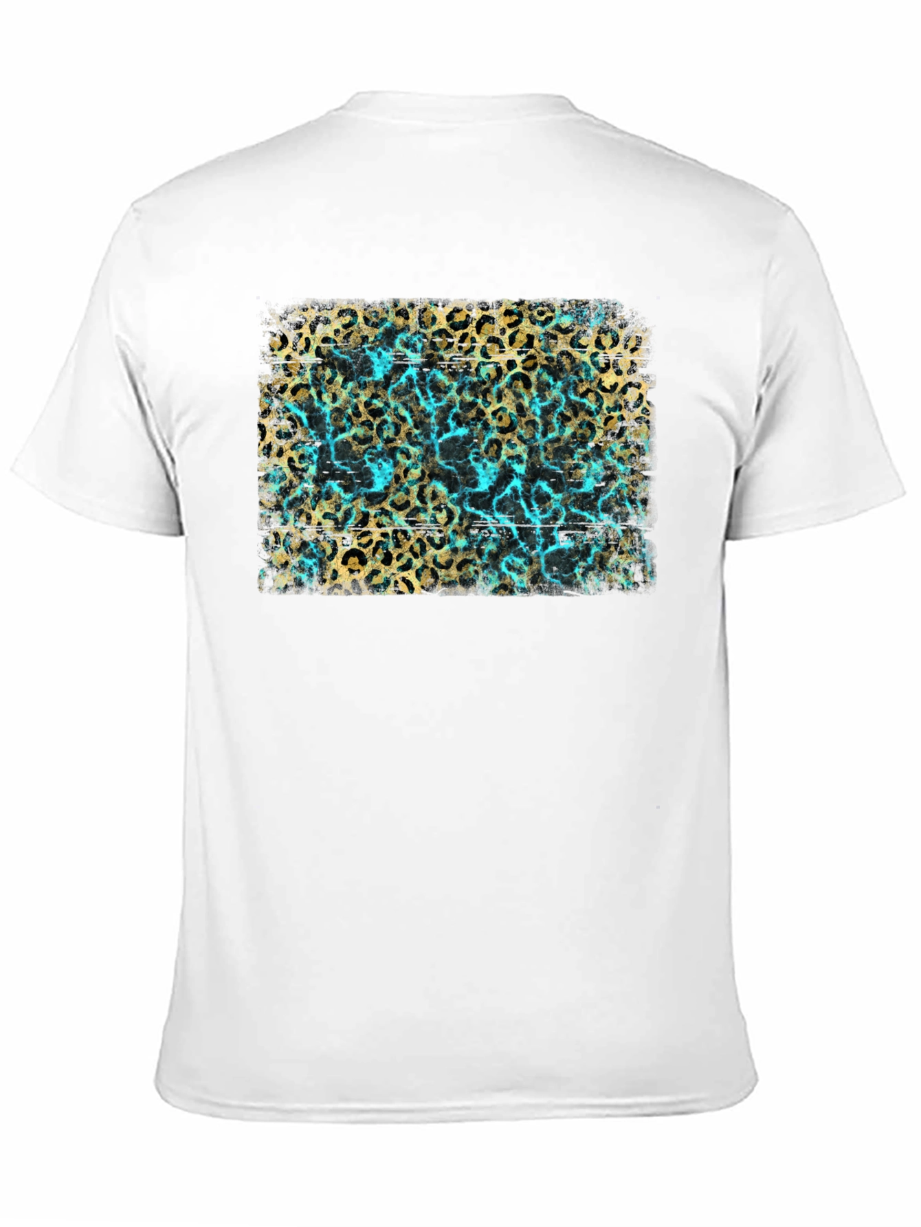 Leopard Print & Turquoise Graphic Tee