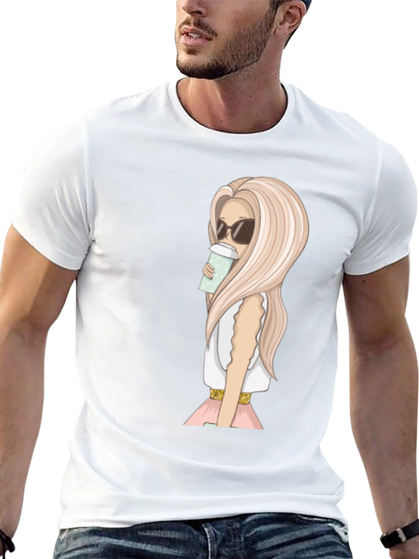 Stylish Woman Graphic Print T-Shirt