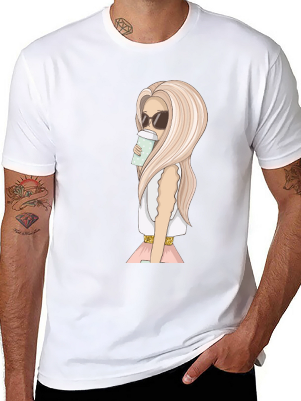 Stylish Woman Graphic Print T-Shirt