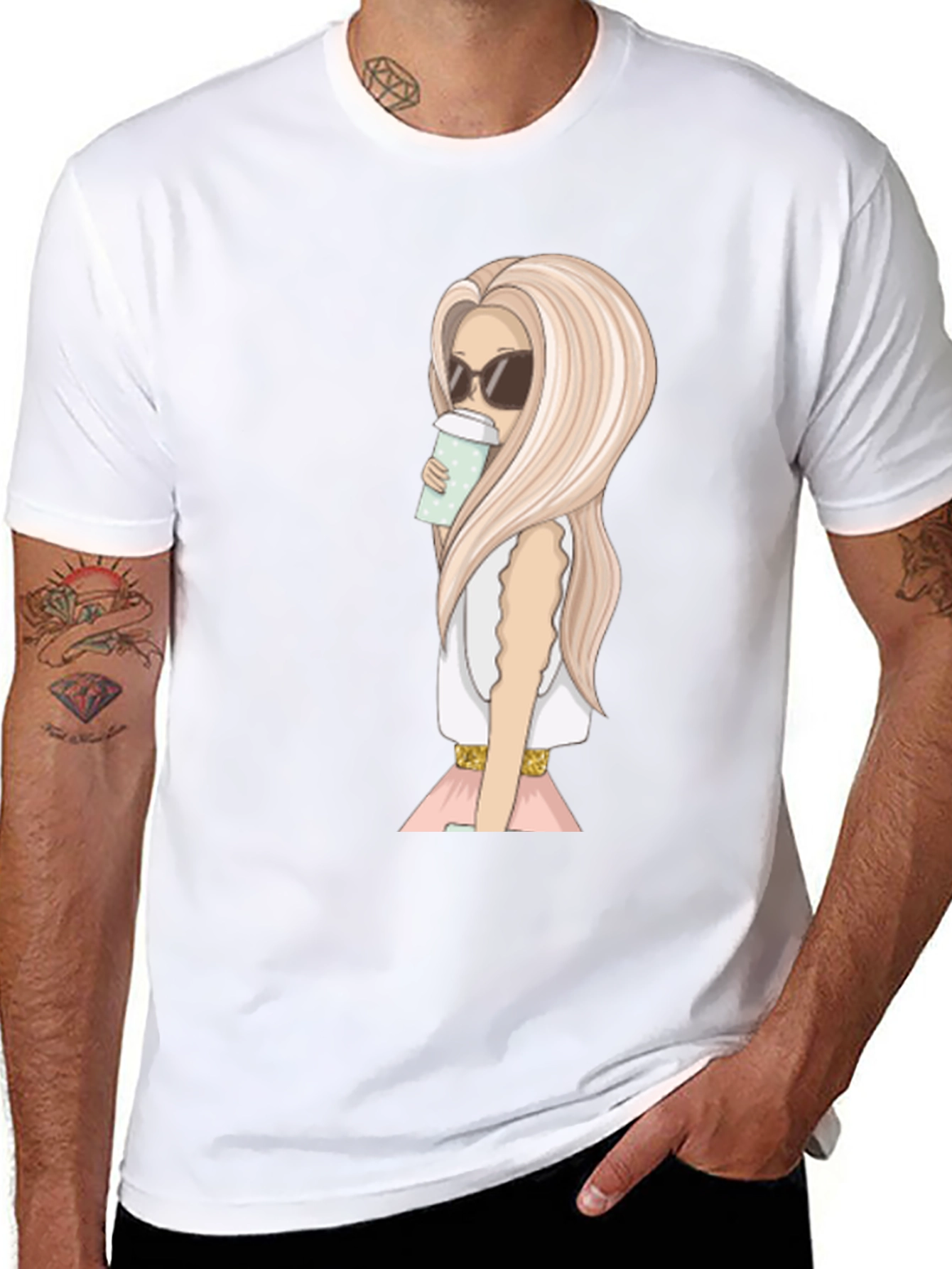 Stylish Woman Graphic Print T-Shirt