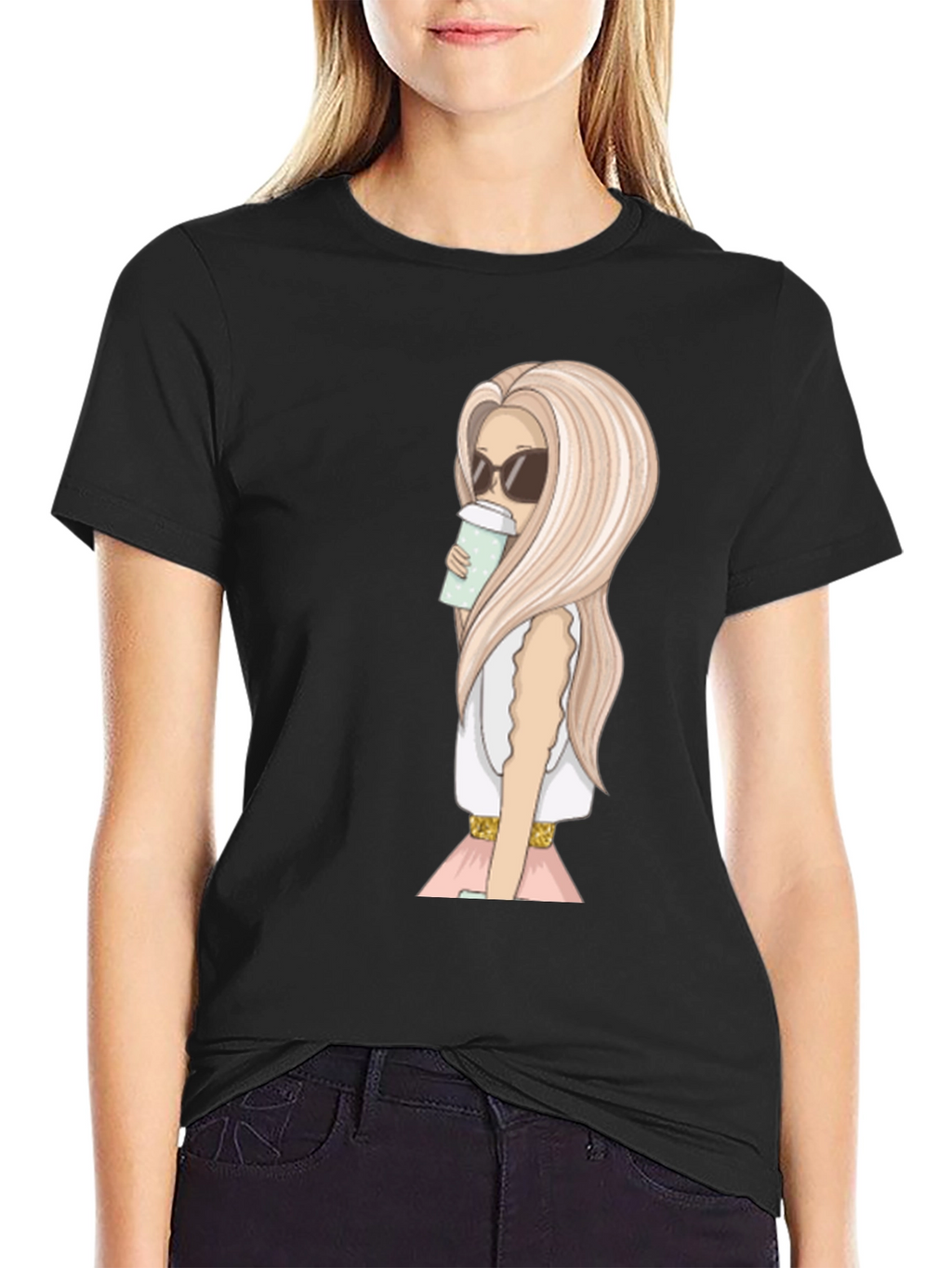 Stylish Woman Graphic Print T-Shirt