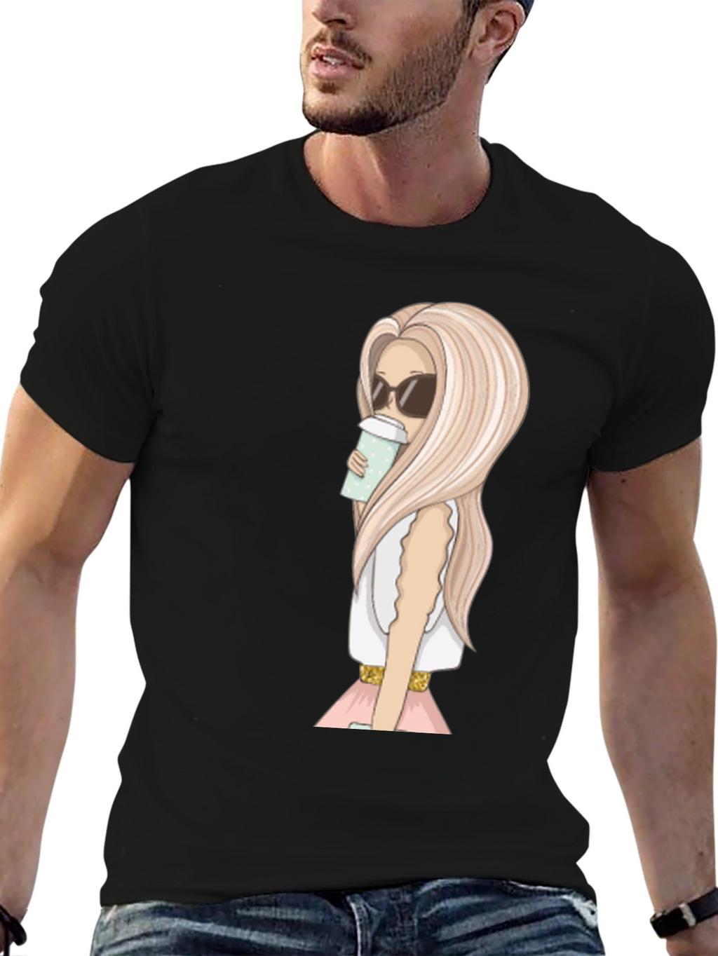 Stylish Woman Graphic Print T-Shirt