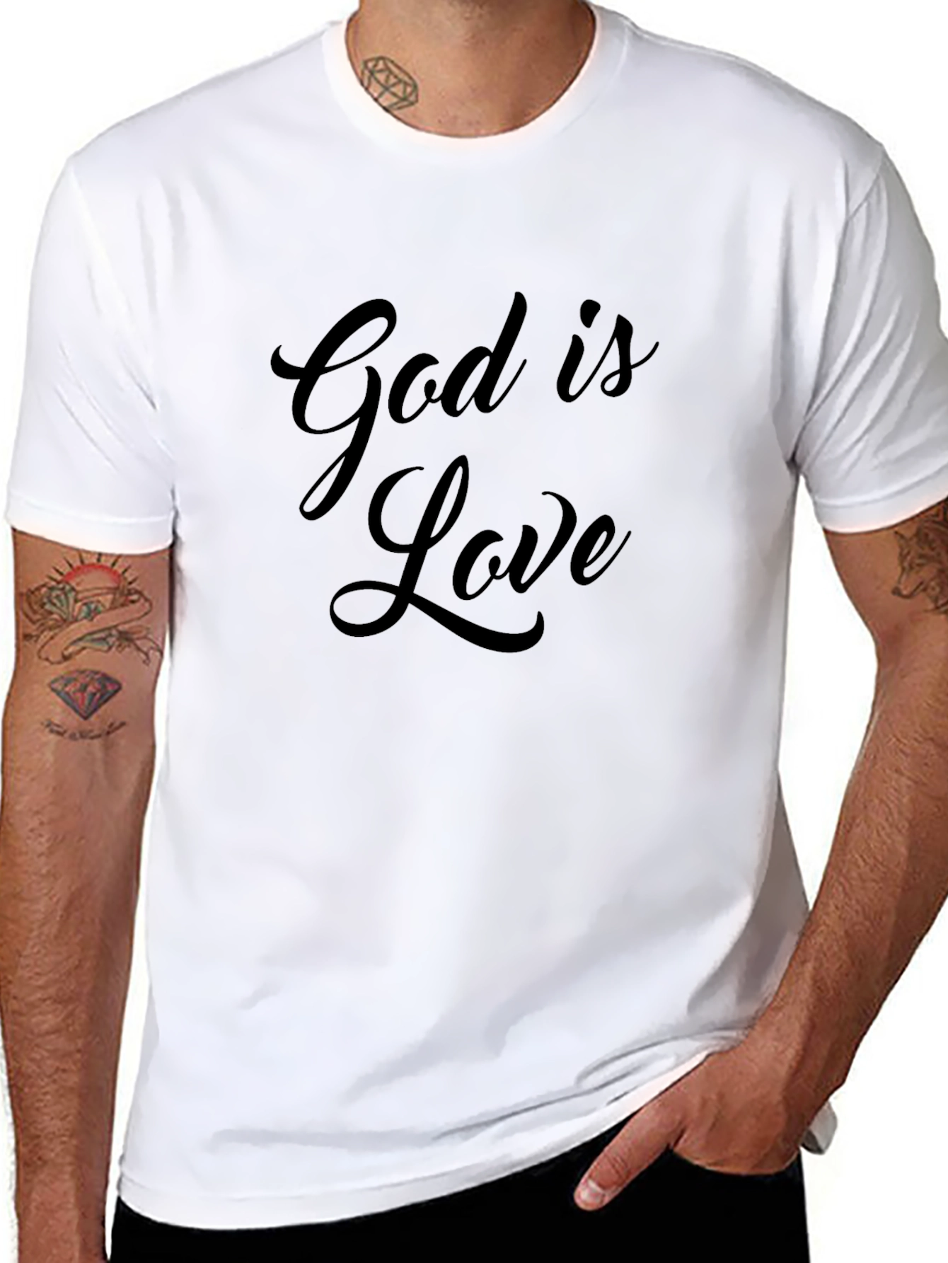 God is Love Black T-Shirt