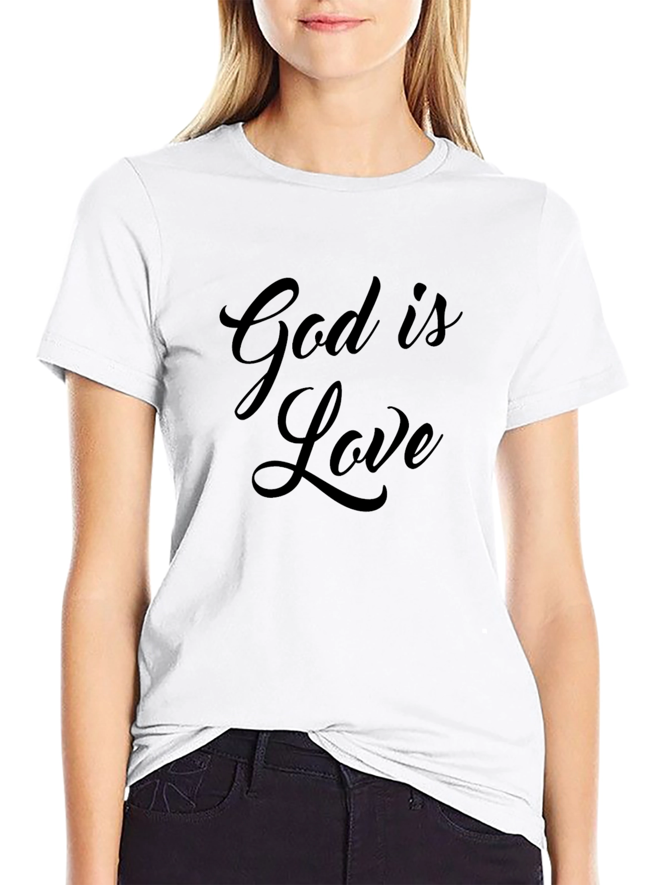 God is Love Black T-Shirt