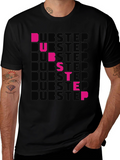 Dubstep Graphic Print Black T-Shirt