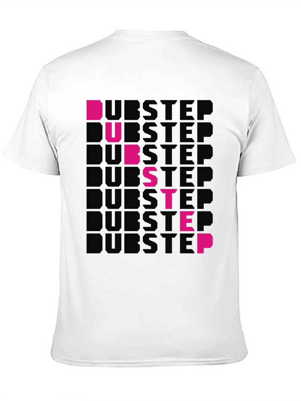 Dubstep Graphic Print Black T-Shirt