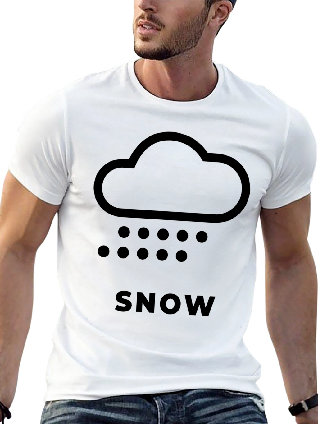 Snow Cloud Graphic Tee - Weather Shirt