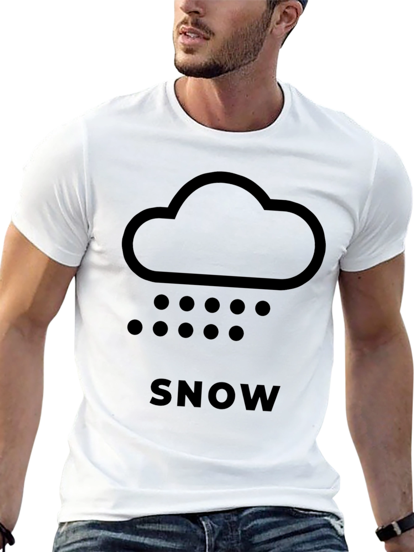 Snow Cloud Graphic Tee - Weather Shirt