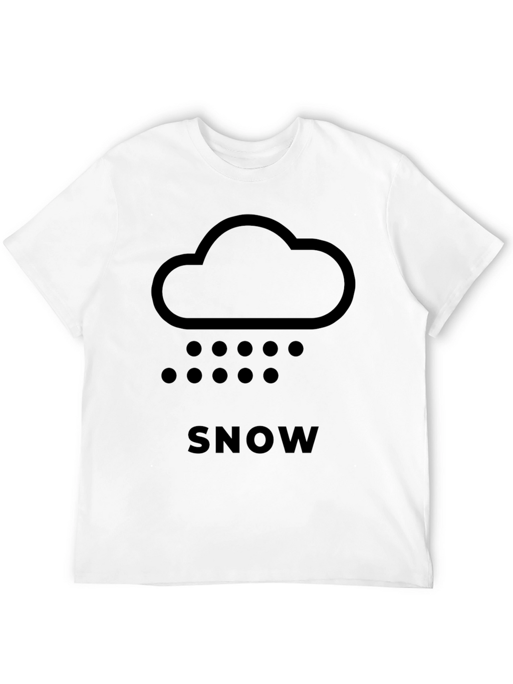 Snow Cloud Graphic Tee - Weather Shirt
