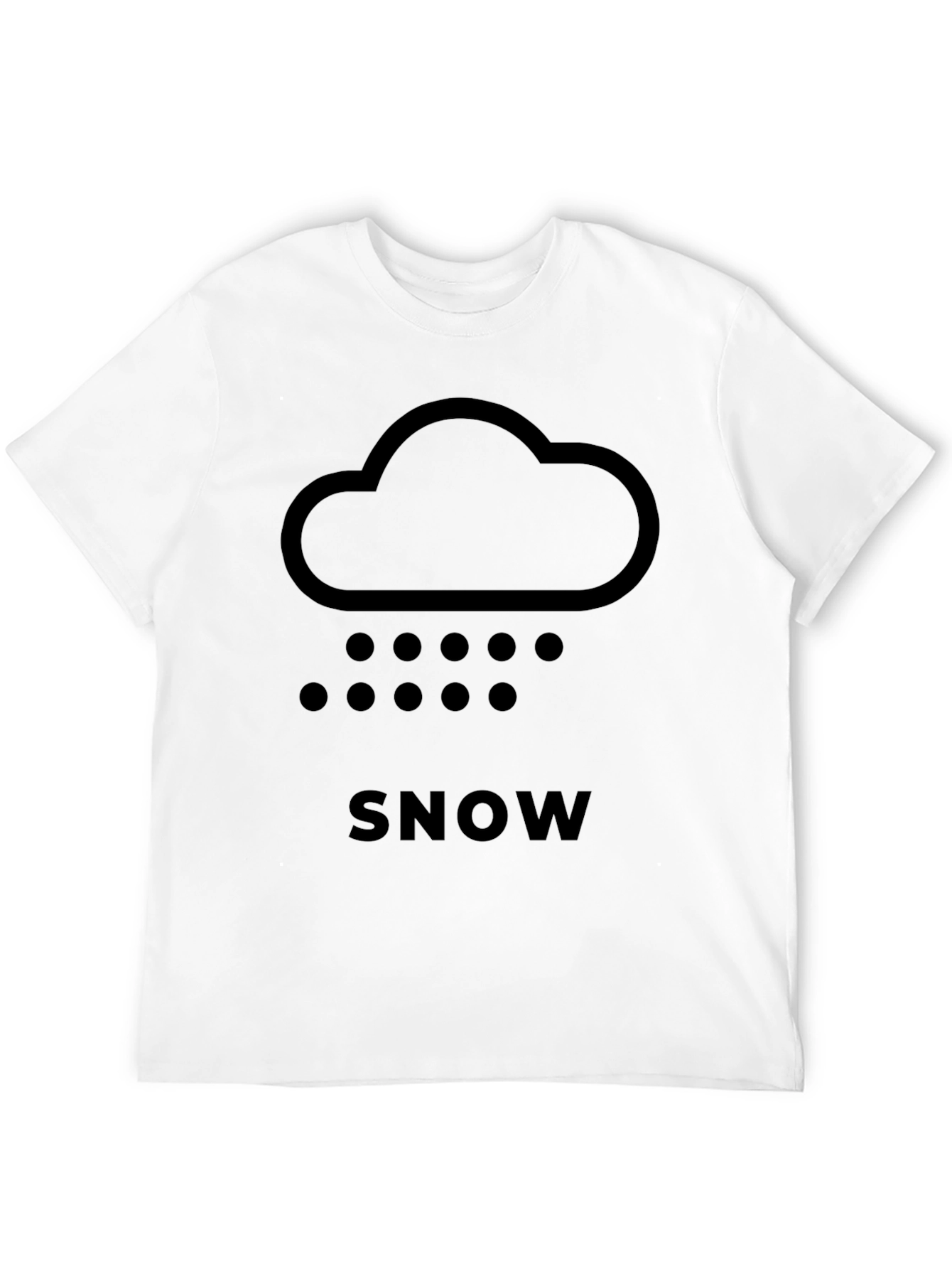 Snow Cloud Graphic Tee - Weather Shirt