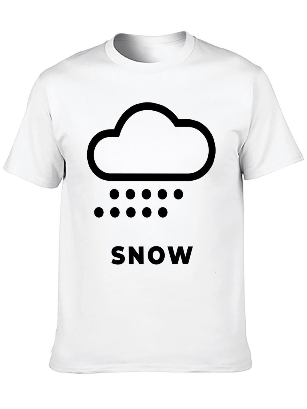 Snow Cloud Graphic Tee - Weather Shirt
