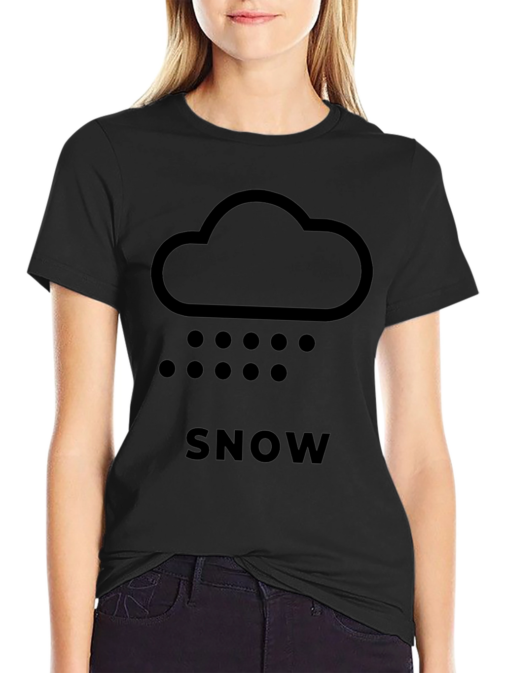 Snow Cloud Graphic Tee - Weather Shirt