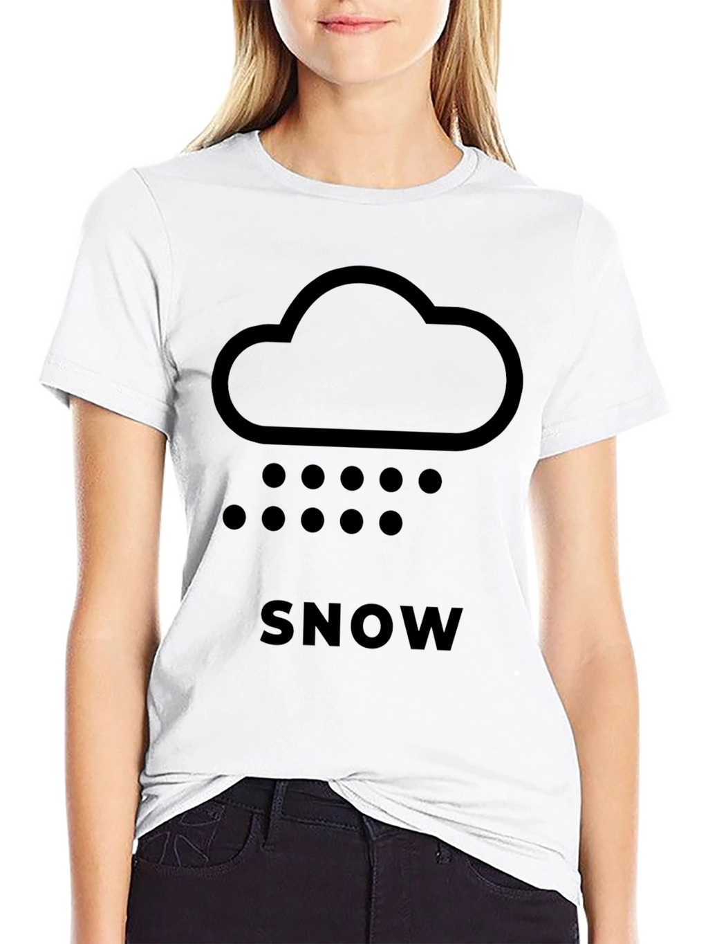 Snow Cloud Graphic Tee - Weather Shirt