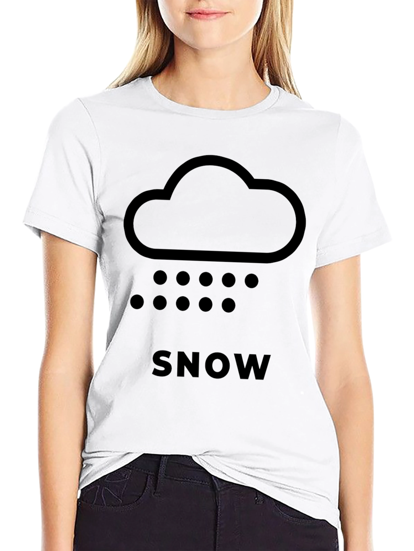 Snow Cloud Graphic Tee - Weather Shirt