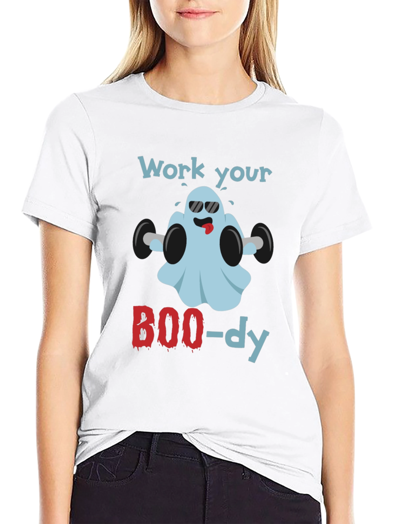 Work Your BOO-dy Halloween Ghost T-Shirt