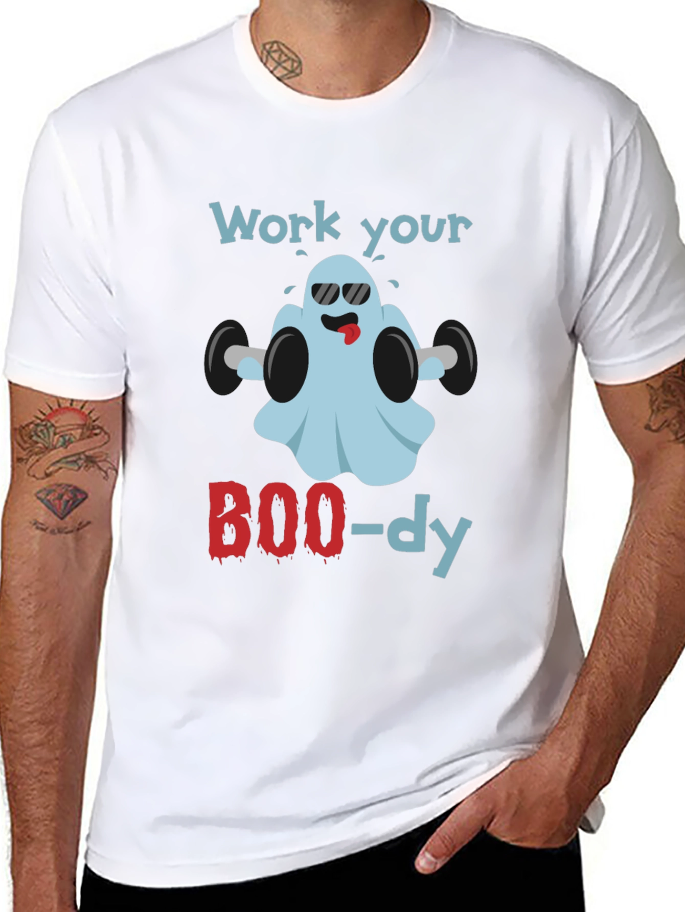 Work Your BOO-dy Halloween Ghost T-Shirt