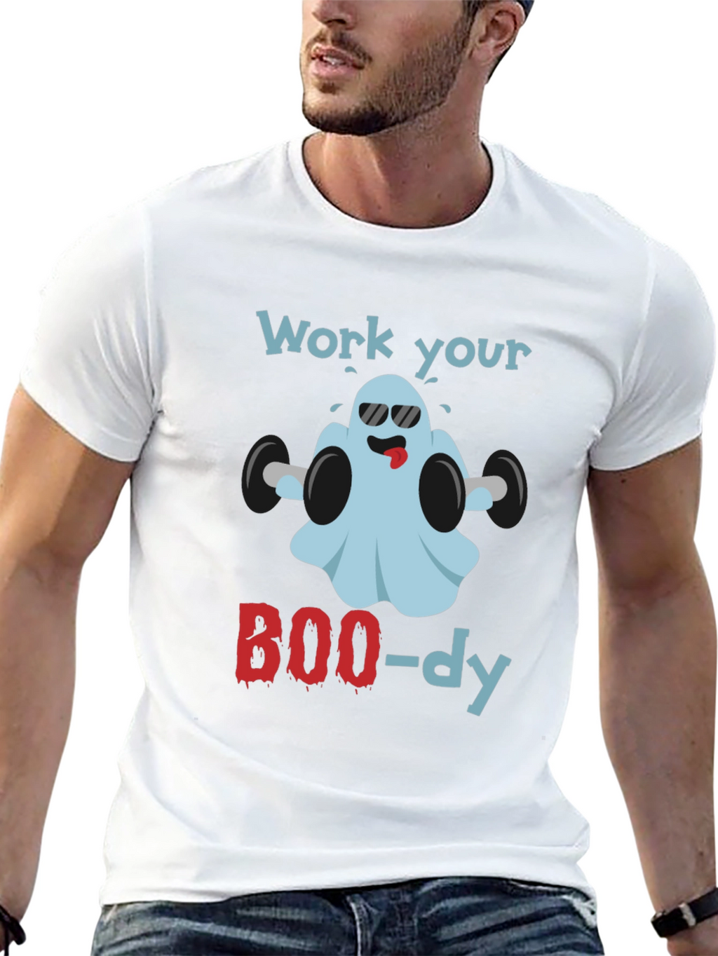 Work Your BOO-dy Halloween Ghost T-Shirt