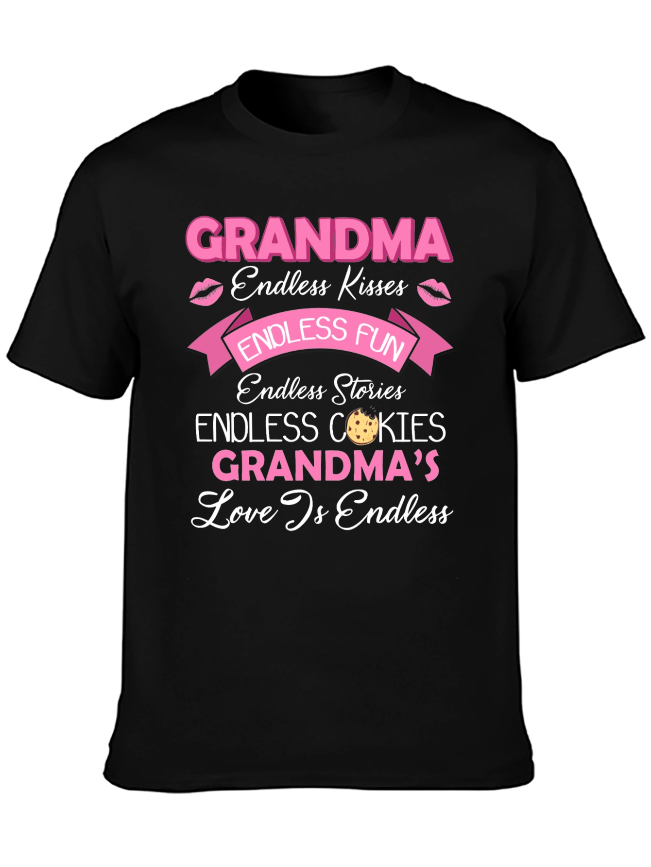 Grandma Endless Love Black T-Shirt