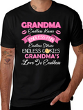 Grandma Endless Love Black T-Shirt