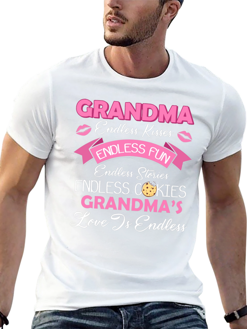 Grandma Endless Love Black T-Shirt