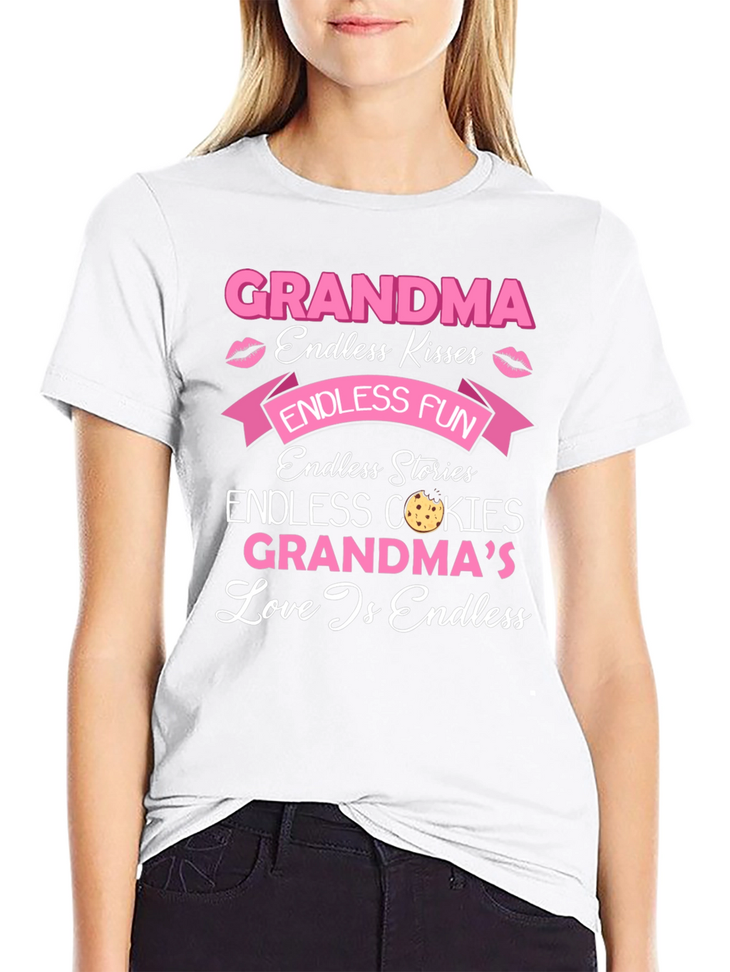 Grandma Endless Love Black T-Shirt