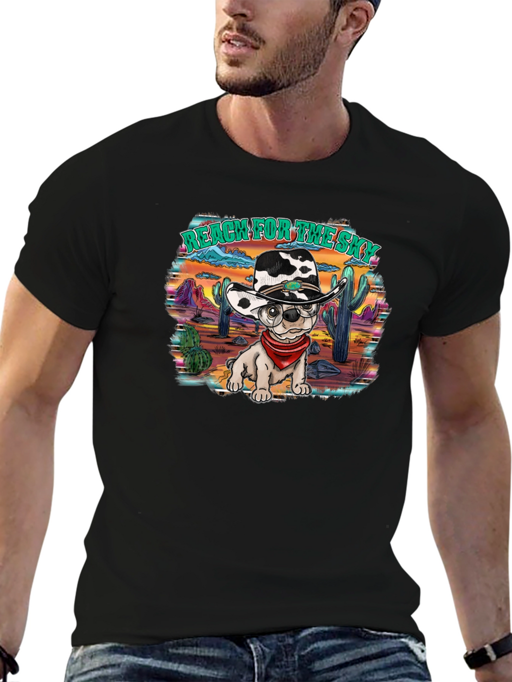 Reach For The Sky Bulldog T-Shirt