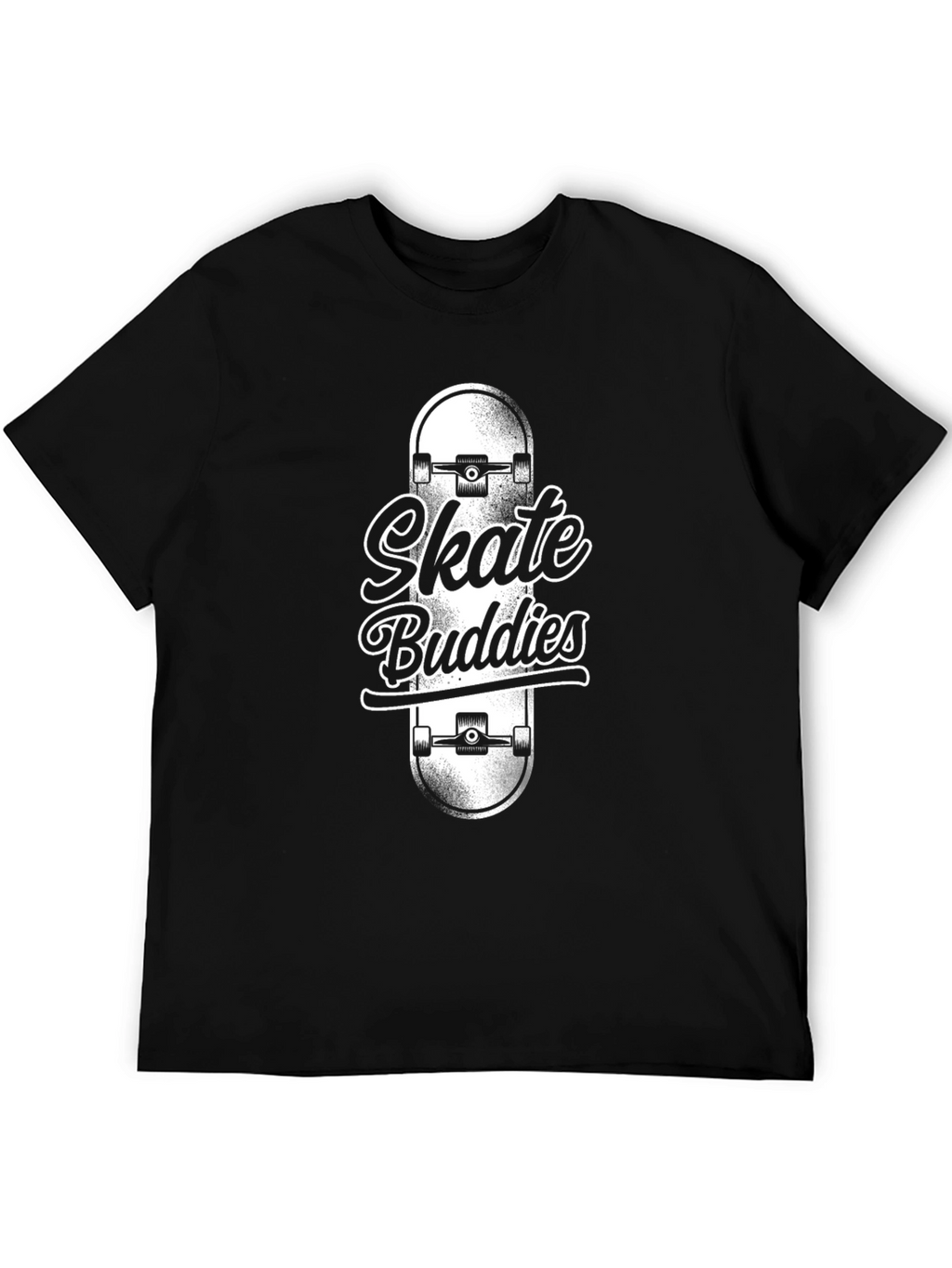Skate Buddies Black Graphic Tee