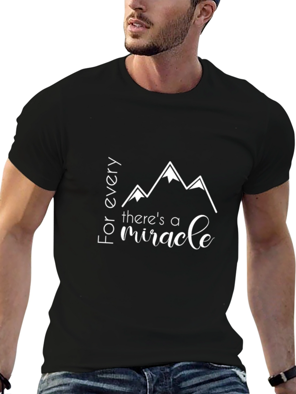 Every Mountain Miracle Tee - Black