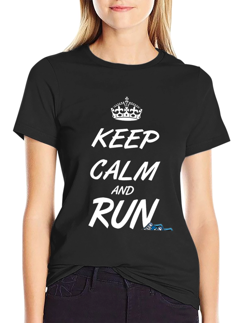 Keep Calm And Run Graphic T-Shirt