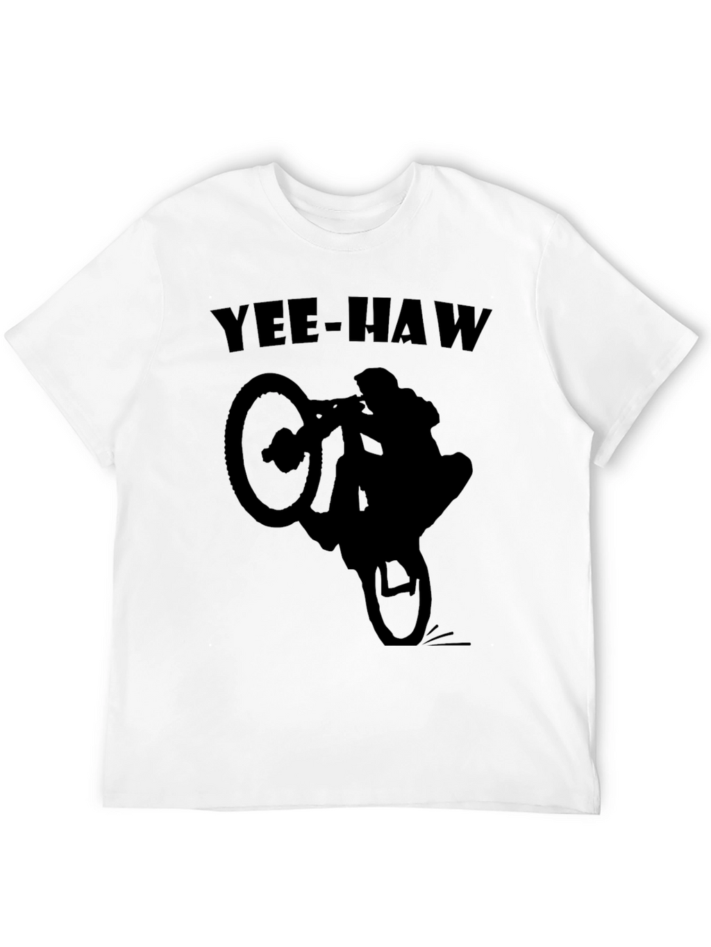 Yee-Haw Biker Silhouette T-Shirt - Black