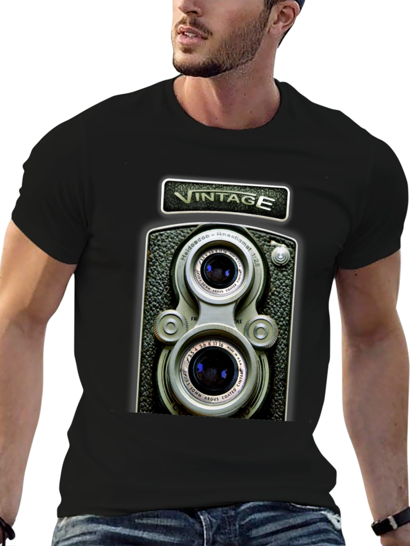 Vintage Camera Graphic T-Shirt