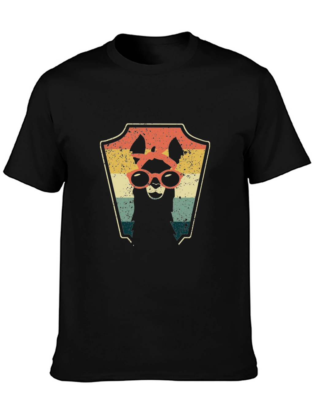 Retro Llama Graphic Tee - Cool Alpaca T-Shirt