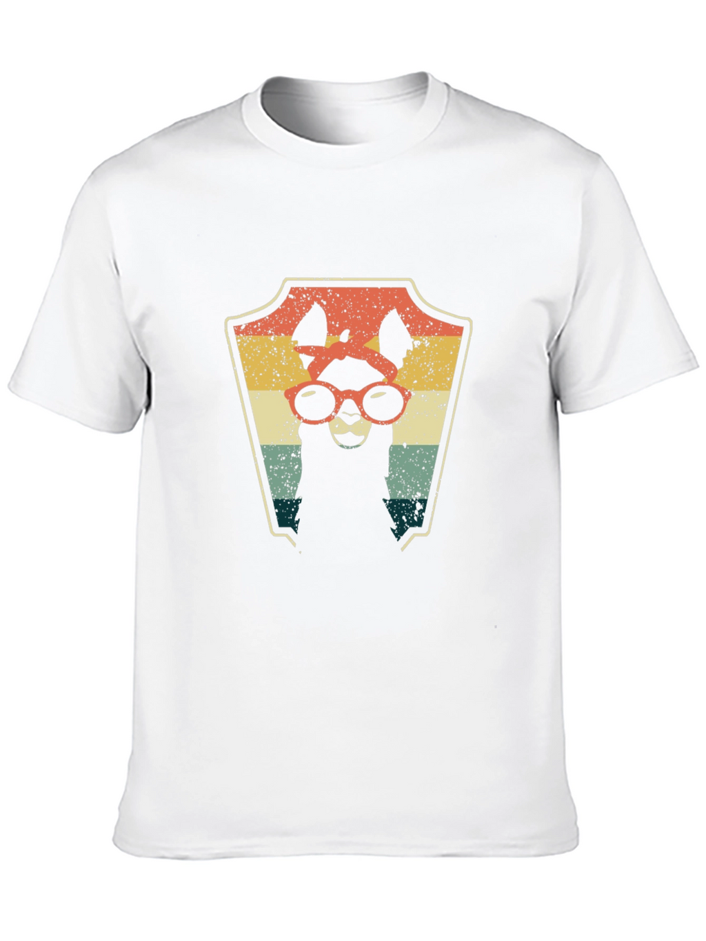 Retro Llama Graphic Tee - Cool Alpaca T-Shirt