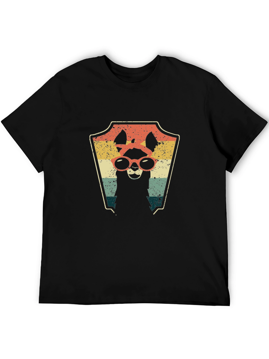 Retro Llama Graphic Tee - Cool Alpaca T-Shirt