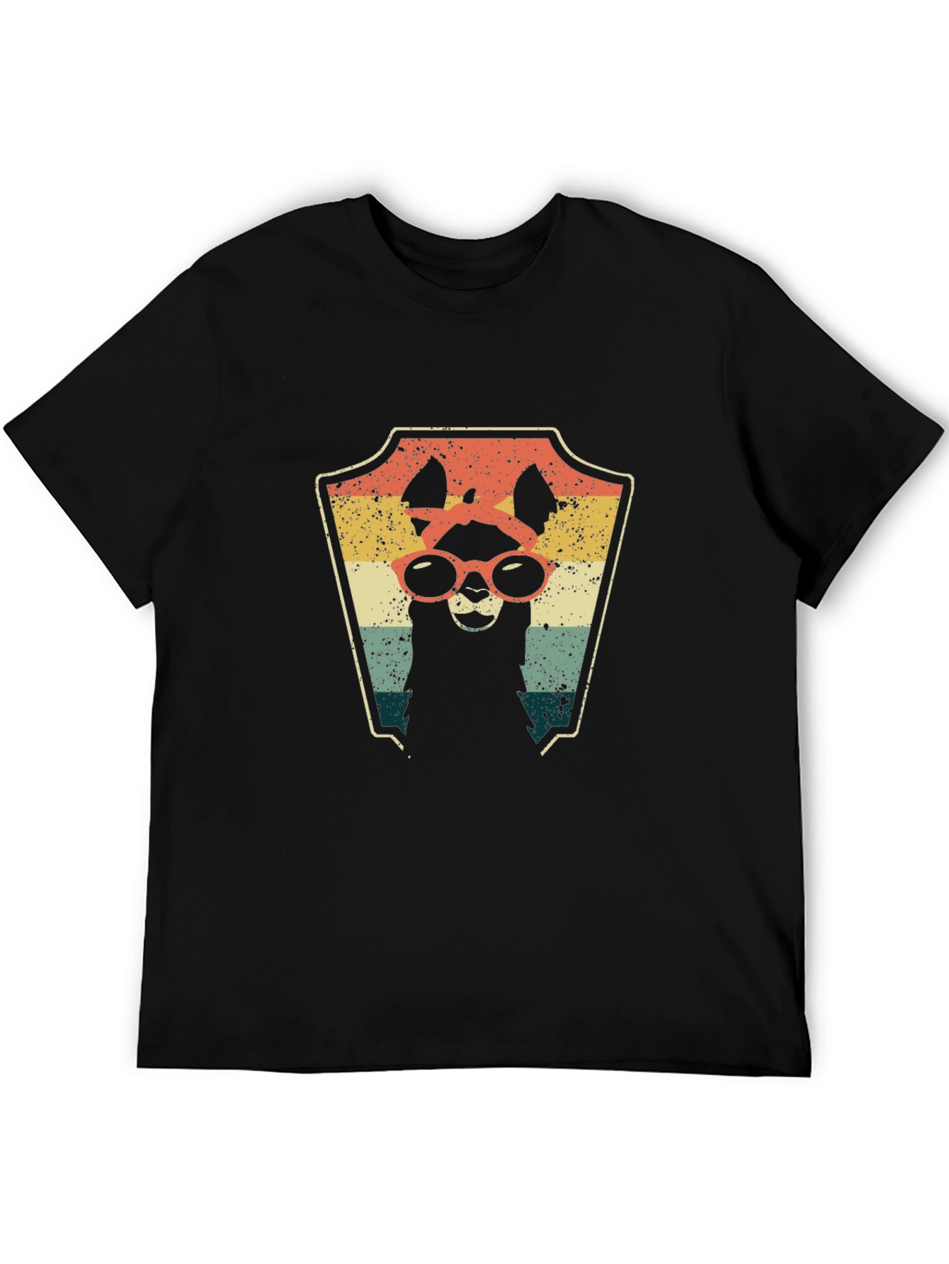 Retro Llama Graphic Tee - Cool Alpaca T-Shirt