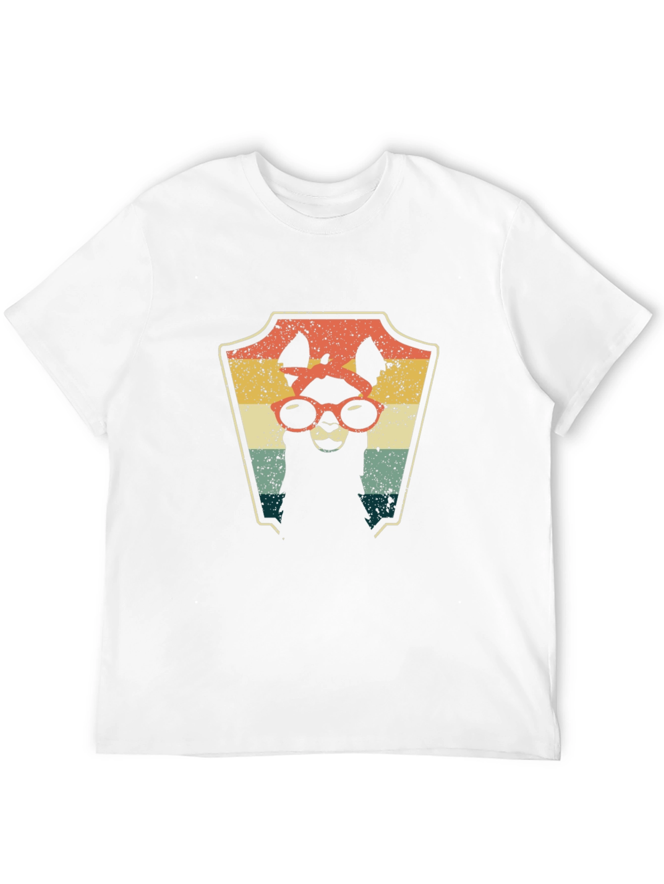Retro Llama Graphic Tee - Cool Alpaca T-Shirt