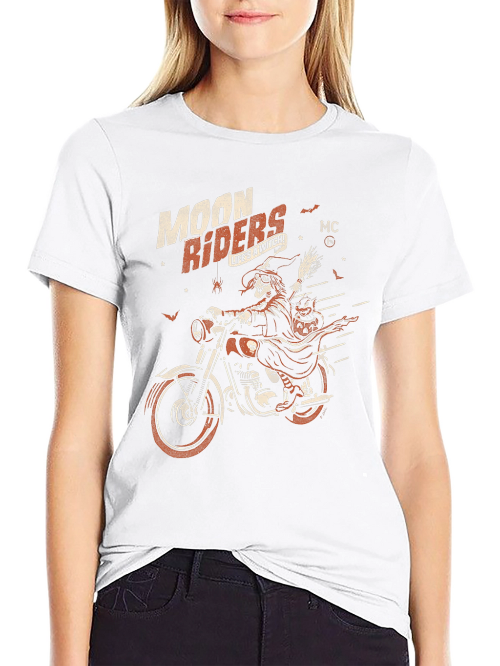 Moon Riders Witch Graphic Black T-Shirt