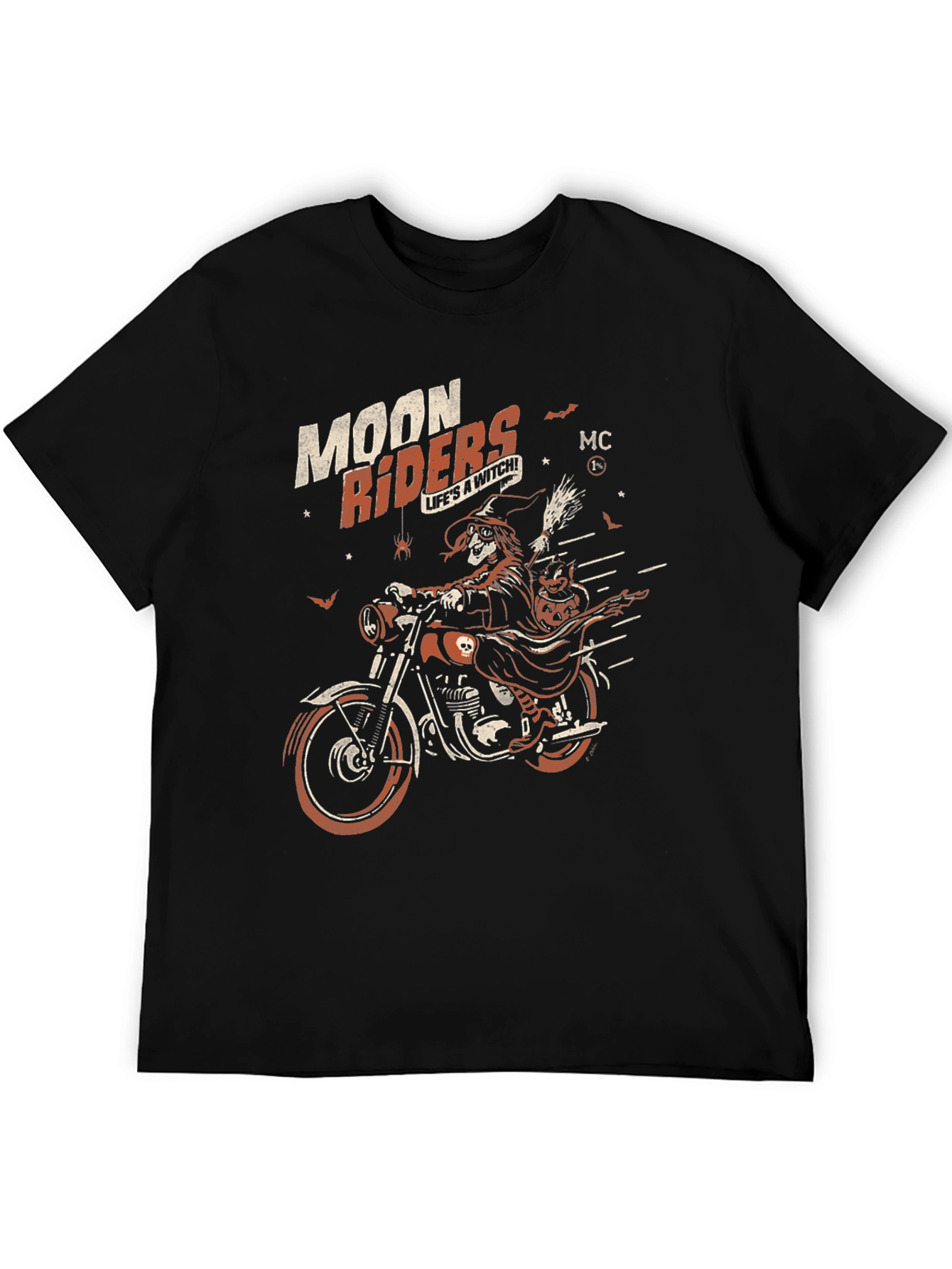 Moon Riders Witch Graphic Black T-Shirt