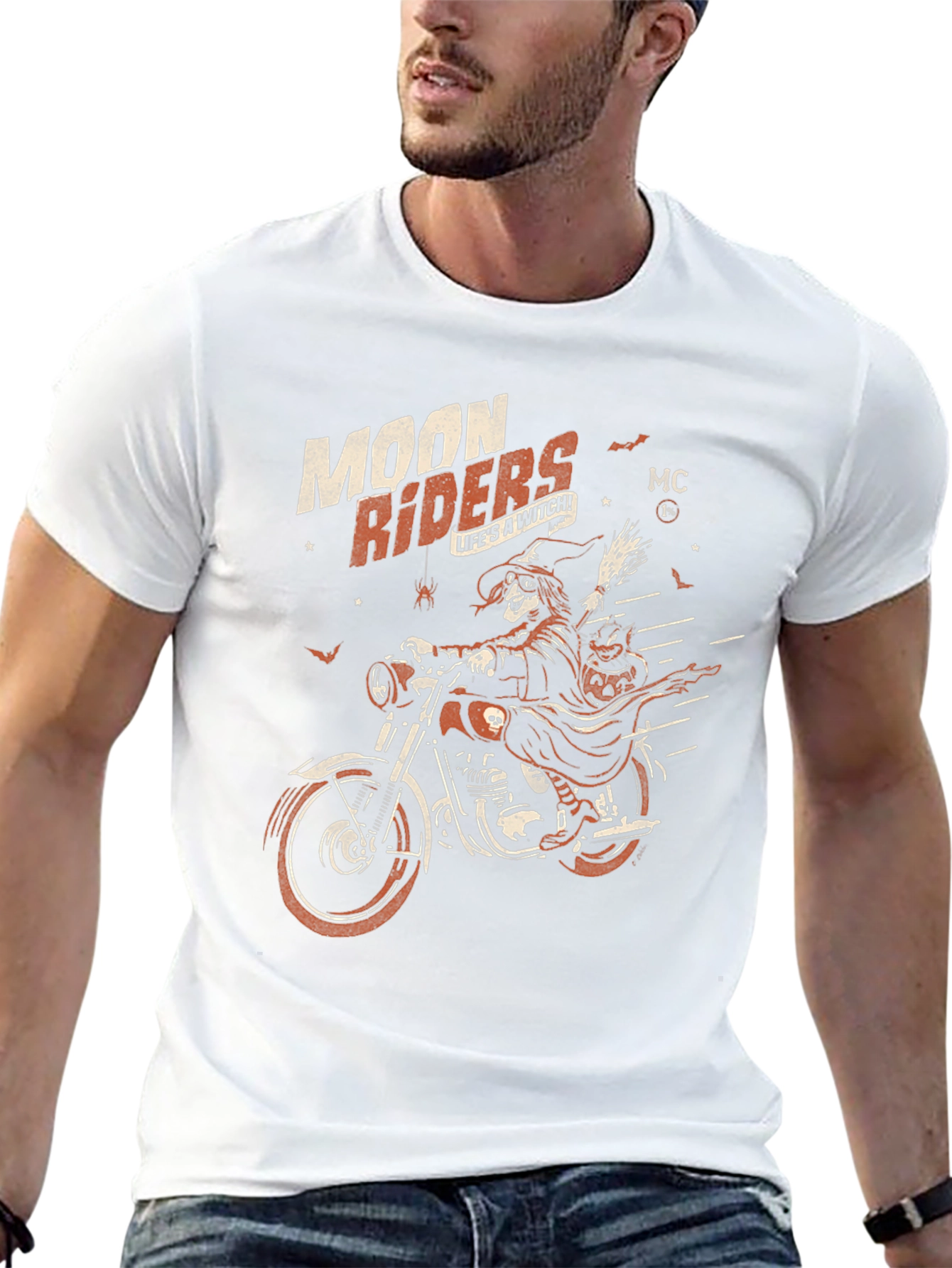 Moon Riders Witch Graphic Black T-Shirt