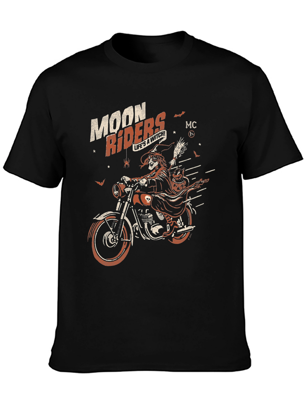 Moon Riders Witch Graphic Black T-Shirt