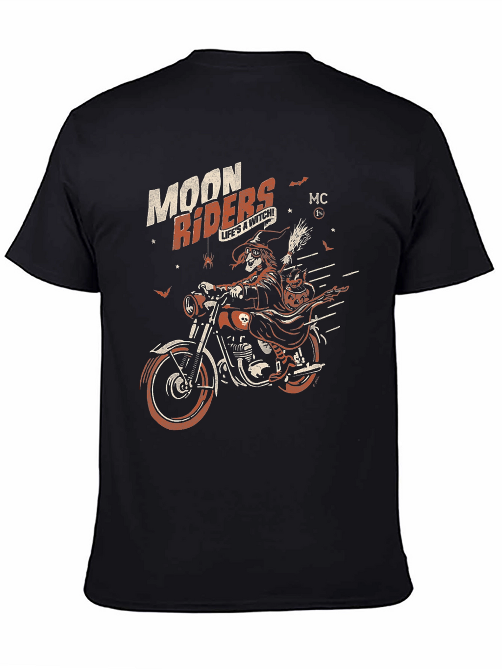 Moon Riders Witch Graphic Black T-Shirt