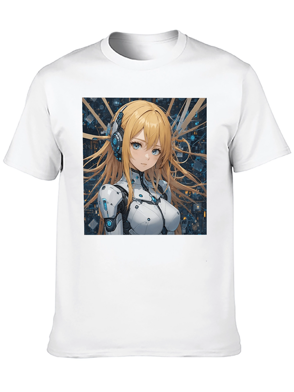 Anime Girl in Tech Suit T-Shirt