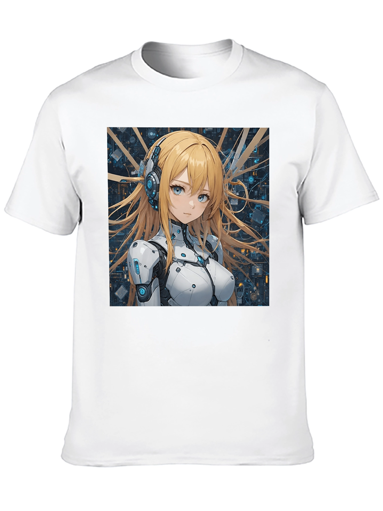 Anime Girl in Tech Suit T-Shirt