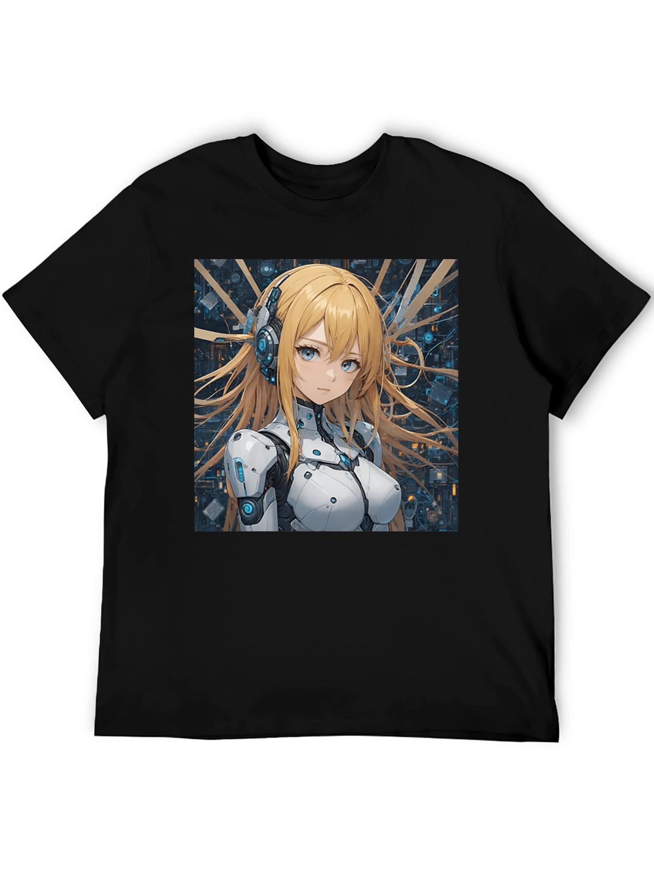 Anime Girl in Tech Suit T-Shirt