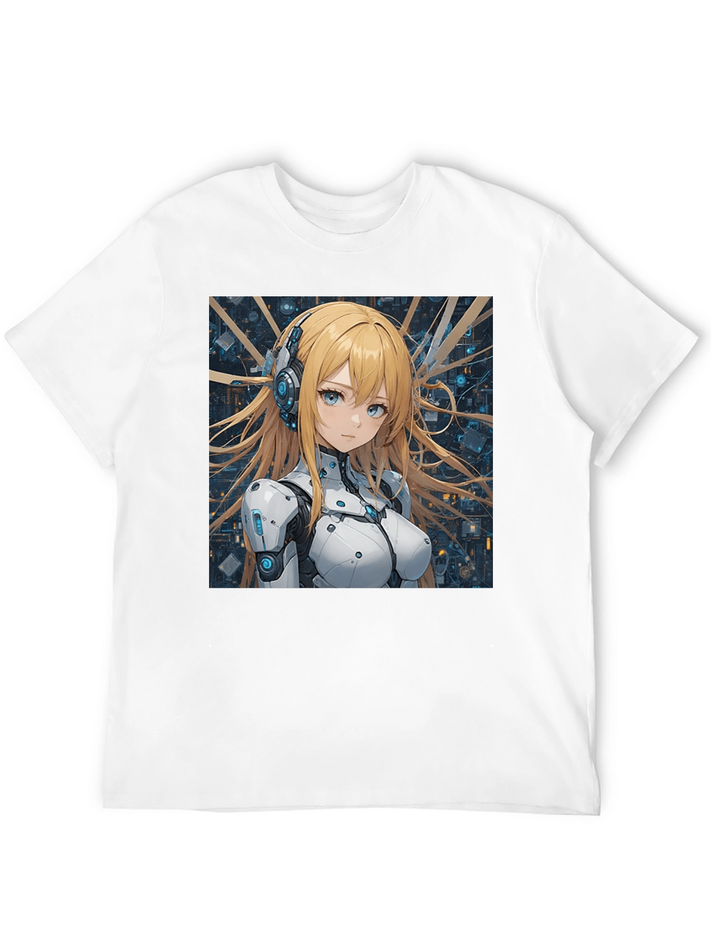 Anime Girl in Tech Suit T-Shirt