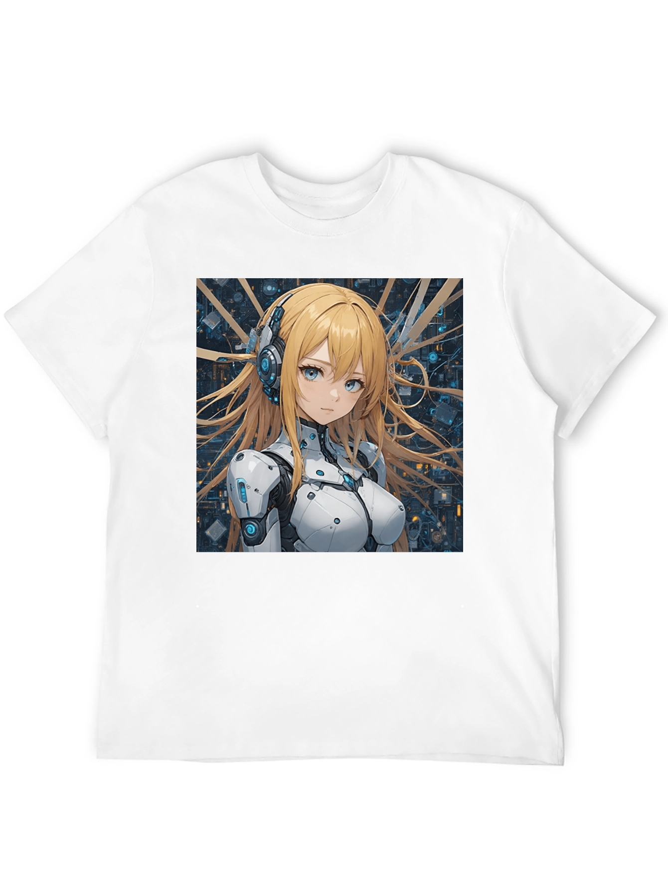 Anime Girl in Tech Suit T-Shirt