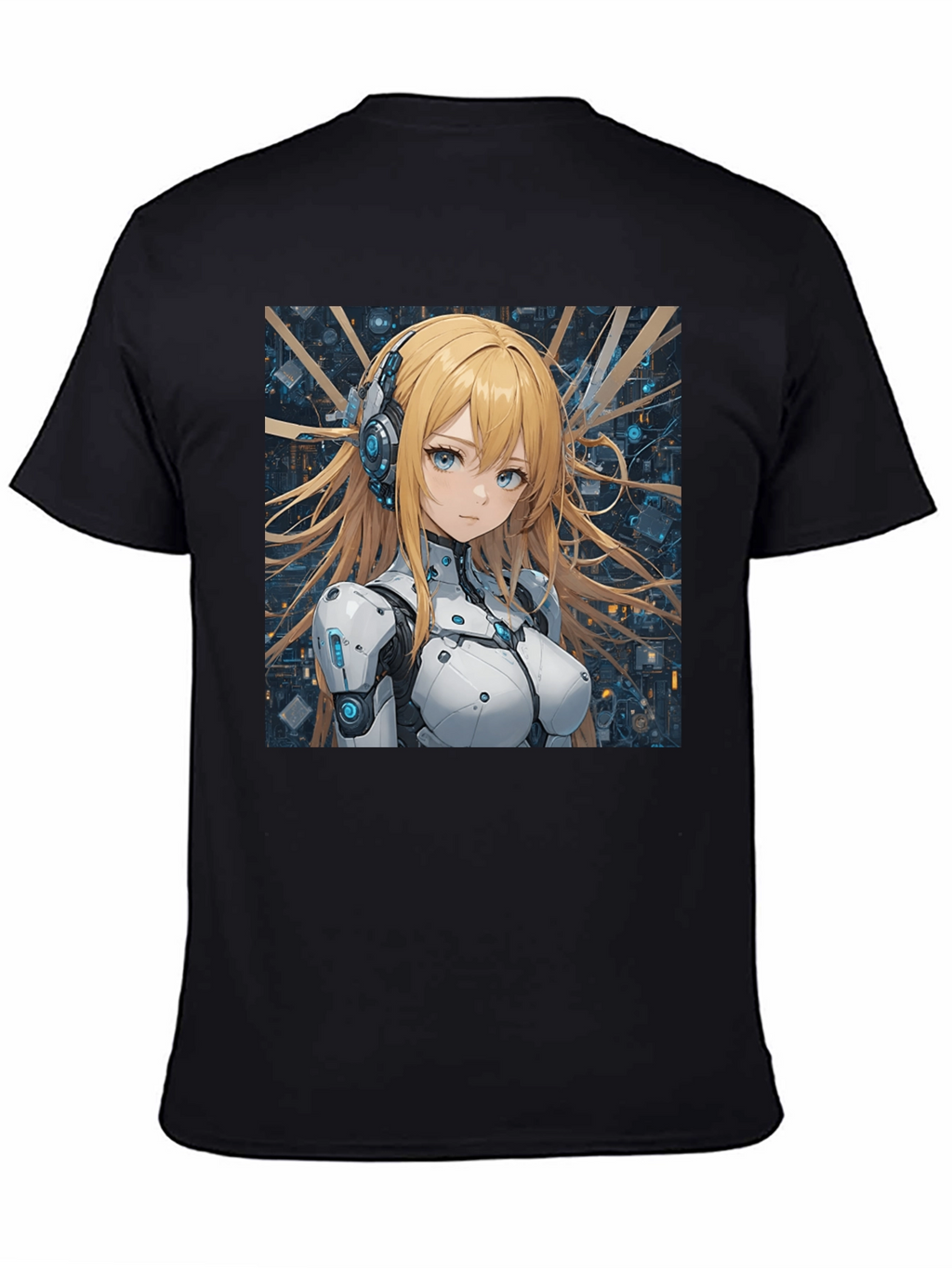 Anime Girl in Tech Suit T-Shirt