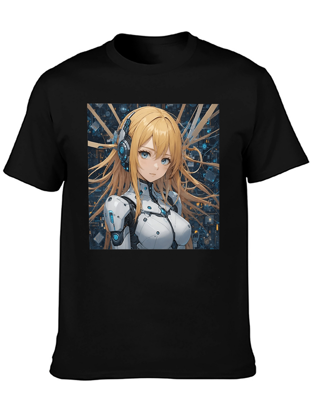 Anime Girl in Tech Suit T-Shirt
