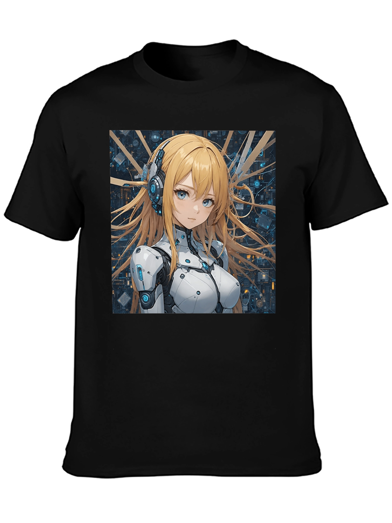 Anime Girl in Tech Suit T-Shirt