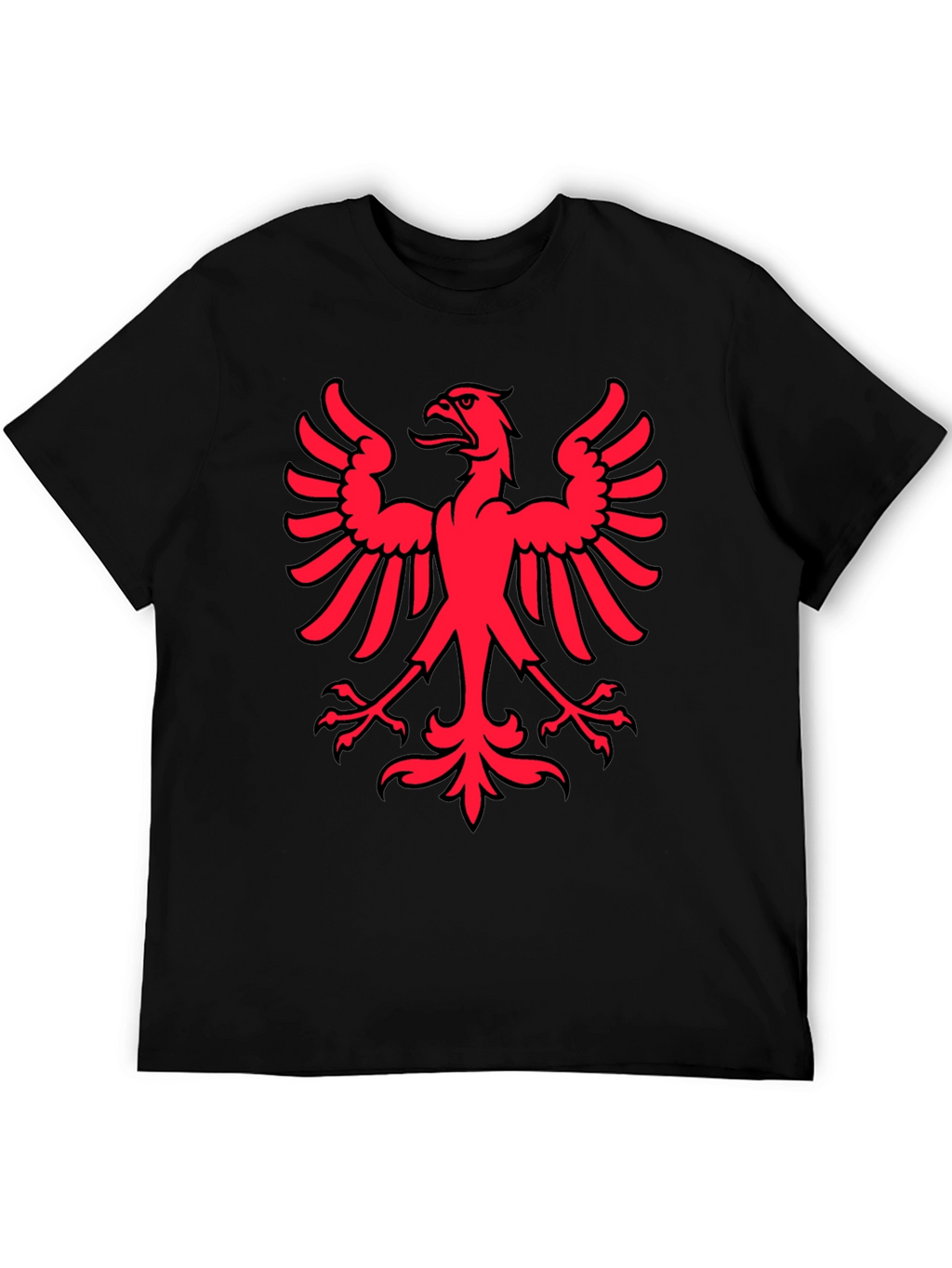 Red Eagle Graphic Black T-Shirt